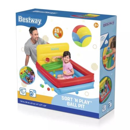 Игровой центр 104х94х61см "Sort N' Play Ball Pit" с мячами, до 71кг, от 2 лет, Bestway 52546 BW
