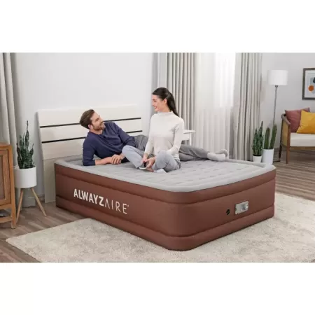 Надувная кровать 152х203х51см "AlwayzAire" встр.насос 220В с автоподкачкой, до 350кг, Bestway 69160 BW