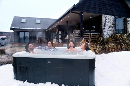 СПА-бассейн 180х180х65см "Oslo Aero Plus", квадратный,  гидромассаж, аэромассаж.(4 коробки A.B.C.D), MSpa F-OS063WAP