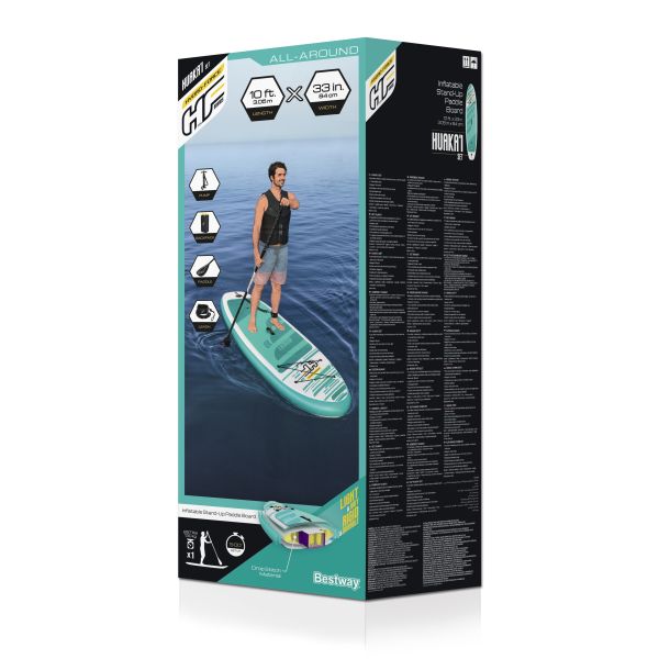SUP-доска "HuaKa'i" 305x84x15см, насос, весло, лиш, ремнабор, сумка, до 130кг, Bestway 65346 BW