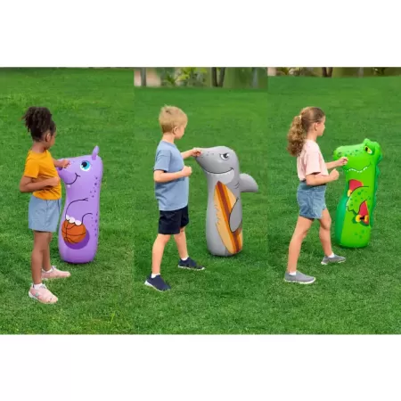 Надувная игрушка-неваляшка 89см "Животные" от 3 лет, 3 вида, Bestway 52152 BW