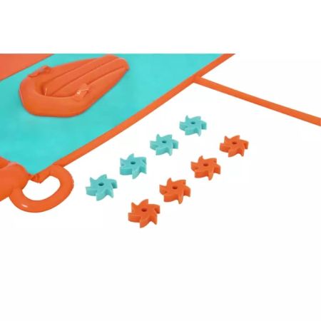 Водная дорожка 488см, двухполосная с плотиками, от 3 лет, Bestway 52484 BW