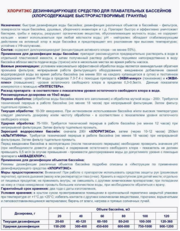ХЛОРИТЭКС, 0,8кг банка (200г*4), гранулы для текущей и ударной дезинфекции воды, Маркопул Кемиклс М523