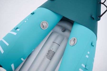 Надувная байдарка Kayak Glider-412 412x83х42см, весла, сиденья, киль, до 180кг, Aqua Marina PA-25GD02