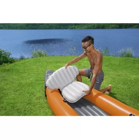 Надувная байдарка "Rapid X3" 385х100см (381х100см), алюм.вёсла 230см, насос 62086, до 250кг, Bestway 65132 BW