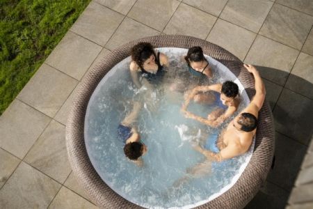 СПА-бассейн 166/216х71см "St.Moritz AirJet" 1190л, круглый, аэромассаж, Bestway 60023 BW