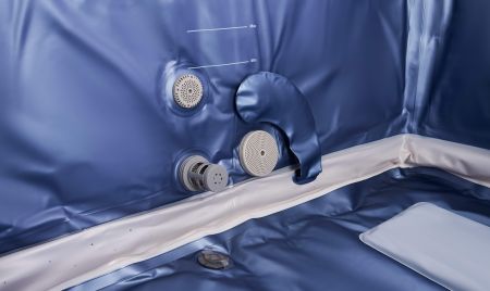 СПА-бассейн 160х160х65см "Oslo Saphire" 850л, квадр.,  гидромассаж, аэромассаж.(4 коробки A.B.C.D), MSpa F-SA063W