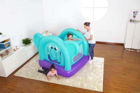 Игровой центр-батут 203х155х135см "Слоник" встр.нас. 220В, до 55кг, 3-6 лет, Bestway 52355 BW