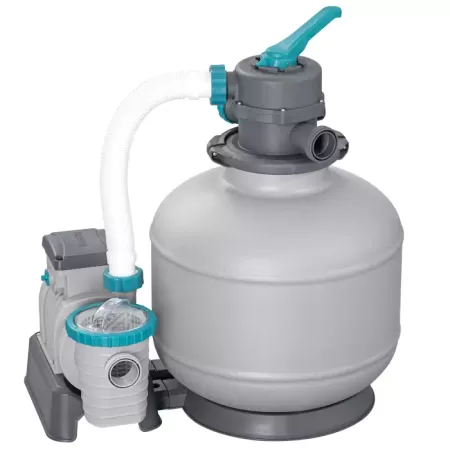 Песочный фильтр-насос 8327л/ч, резервуар для песка 20кг, фракция 0.45-0.85мм, Bestway 58499 BW