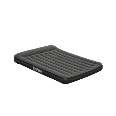 Надувной матрас 152х203х30см с подголовником, насос на батарейках (4хD), Bestway 67930 BW