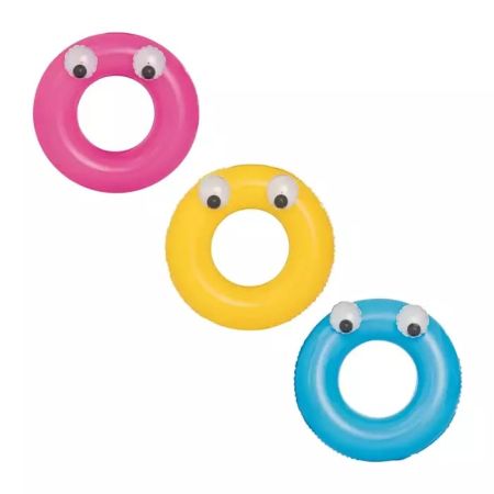 Надувной круг 91см "Глазастики" от 10 лет, 3 цвета, Bestway 36119 BW