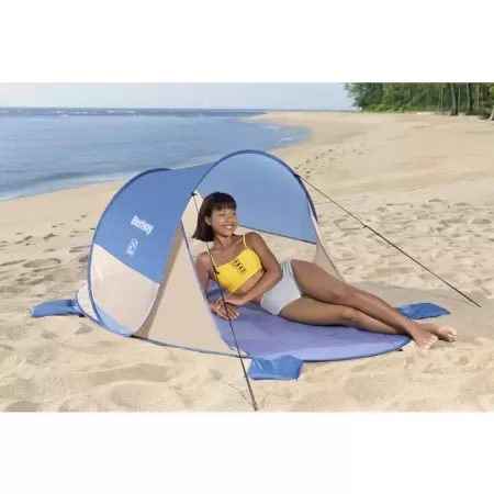 Палатка 2-местная 200х120х90см "Beach Quick 2" 1 слой, 190T polyester PU, 500мм, 110гр/м2 PE, Bestway 68107 BW