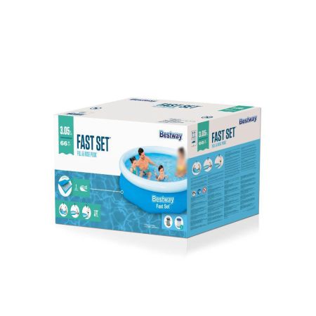 Бассейн Fast Set 305х66см, 3200л, фил.-насос 1249л/ч, Bestway 57458 BW