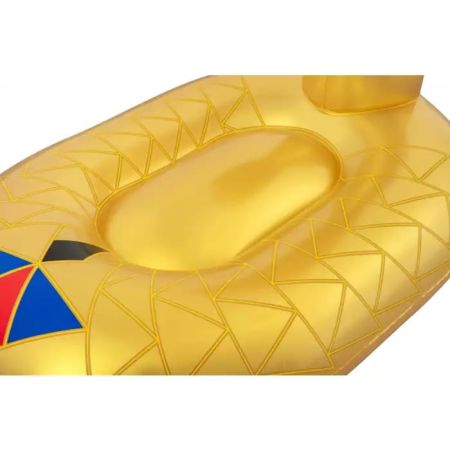 Надувной матрас-плот для плавания 180х146см "Золотая Кобра" с ручками, до 90кг, от 12 лет, Bestway 41445 BW