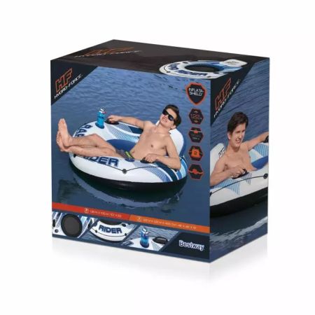 Надувной круг-кресло 135см "Rapid Rider" с ручками и подстакаником, до 90кг, Bestway 43116 BW