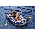 Надувная лодка "Treck X1" 228х121см, вёсла 62015, насос 62023, до 170кг, Bestway 61083 BW
