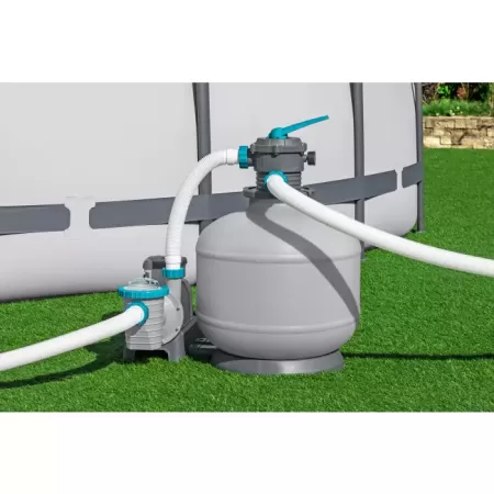 Песочный фильтр-насос 11355л/ч, резервуар для песка 36кг, фракция 0.45-0.85мм, Bestway 58486 BW