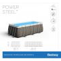 Каркасный бассейн Power Steel 412х201х122см, 8124л, фил.-насос 2006л/ч, лестница, Bestway 56722 BW