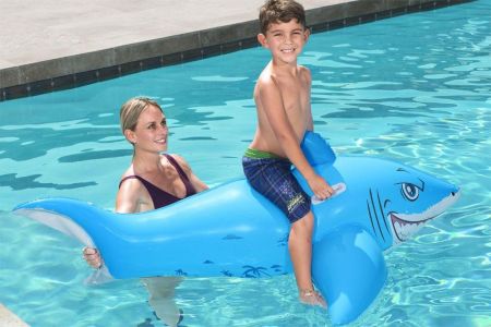 Надувная игрушка-наездник 157х71см "Большая белая акула" с ручками, до 45кг, от 3 лет, Bestway 41032 BW