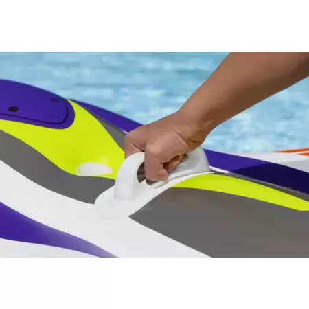 Надувная игрушка-наездник 117 x 107 см "Космический Корабль" с ручками и встроенным водяным пистолетом, Bestway 41503 BW