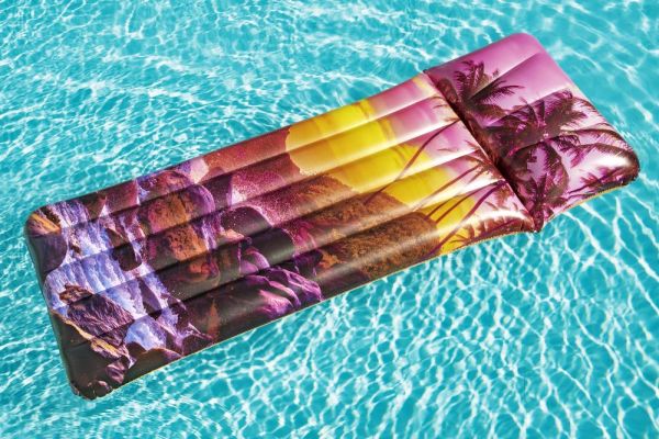 Надувной матрас для плавания 183х71см "Морской закат", до 90кг, 2 вида, Bestway 43416 BW