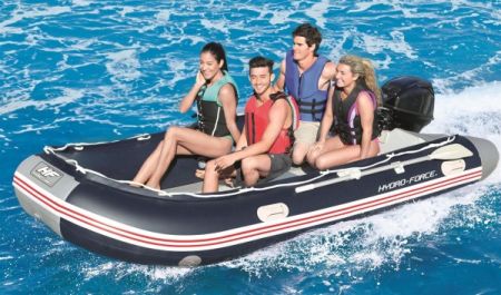 Надувная лодка "Sunsaille" 380х180х46см, алюм.вёсла, насос, до 780кг, Bestway 65062 BW