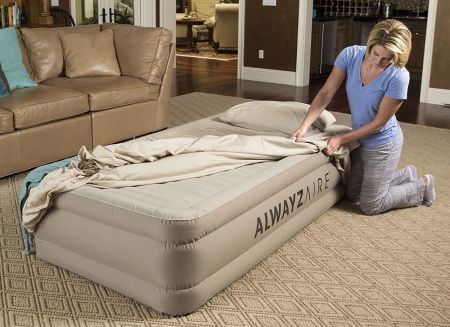 Надувная кровать 97х191х51см "Alwayzaire" встр.насос 220В с автоподкачкой, до 150кг, Bestway 69035 BW