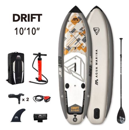 SUP-доска для рыбалки "Drift - Fishing iSUP" 330х97х15см, насос, весло с держ., лиш, киль, ремнабор,, Aqua Marina BT-20DRP