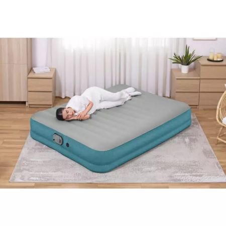 Надувная кровать 152х203х36см, встр.аккумуляторный насос 7,4В, до 300кг, Bestway 69078 BW