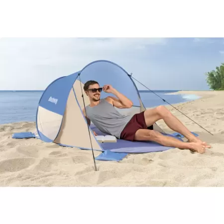 Палатка 2-местная 200х120х90см "Beach Quick 2" 1 слой, 190T polyester PU, 500мм, 110гр/м2 PE, Bestway 68107 BW
