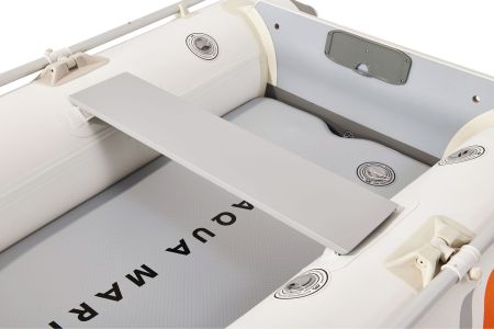 Надувная лодка "DELUXE U-TYPE 3.5m", 350х160см, алюм.вёсла, насос, сумка, до 360кг, Aqua Marina BT-UD350