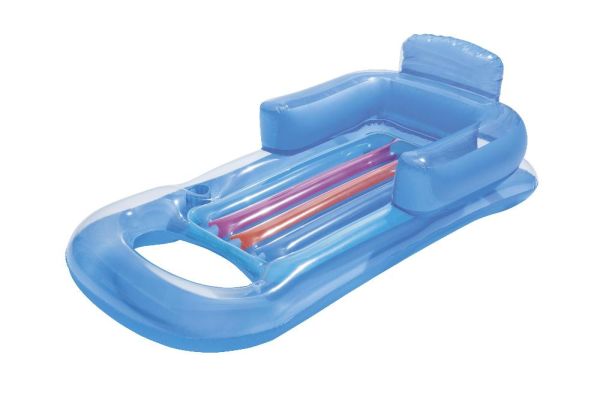 Надувной матрас-кресло для плавания 161х84м с окном, до 90кг, 2 цвета, Bestway 43028 BW