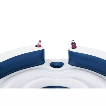 Надувной матрас-остров 256х256см (239х239х63,5см) "Lazy Dayz" с ручками и подстаканниками, до 450кг, Bestway 43536 BW