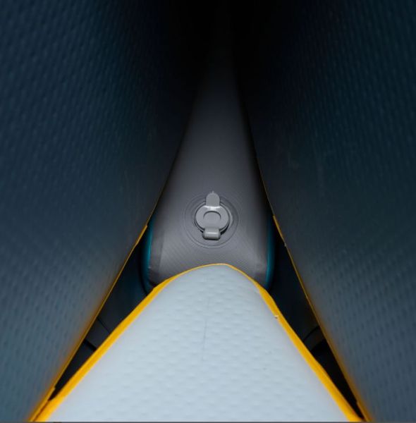 Надувная байдарка (каноэ) "Tomahawk AIR-C" 478x88см, насос, сиденье, киль, рюкзак, до 260кг, Aqua Marina AIR-C