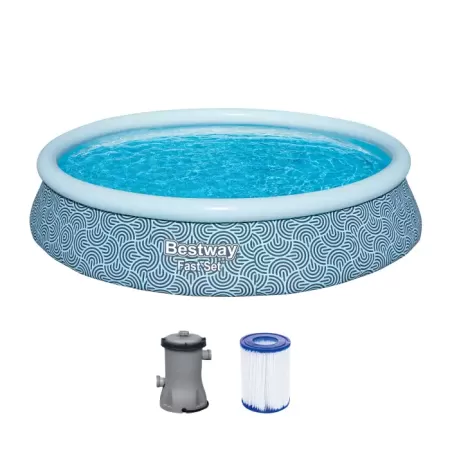 Бассейн Fast Set 396х84см, 7340л, фил.-насос 2006л/ч, Bestway 57376 BW