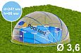 Круглый купольный тент павильон Pool Tent 3,6м. для бассейнов и СПА, Pool Tent PT360