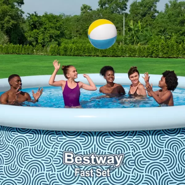 Бассейн Fast Set 396х84см, 7340л, фил.-насос 2006л/ч, Bestway 57376 BW