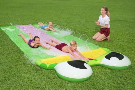 Водная дорожка 488см "Дружелюбная лягушка" трехполосная, от 3 лет, Bestway 52389 BW