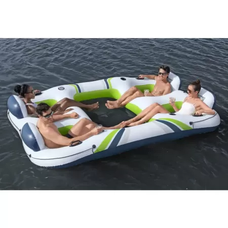 Надувной остров для плавания 291х202х51см "Breeze Bloc Island", до 400кг, Bestway 43957 BW