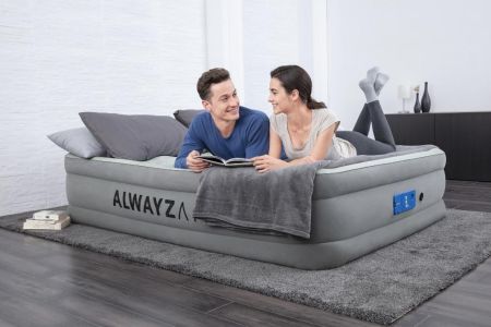 Надувная кровать 152х203х46см "AlwayzAire" встр.насос 220В с автоподкачкой, до 300кг, Bestway 67706 BW