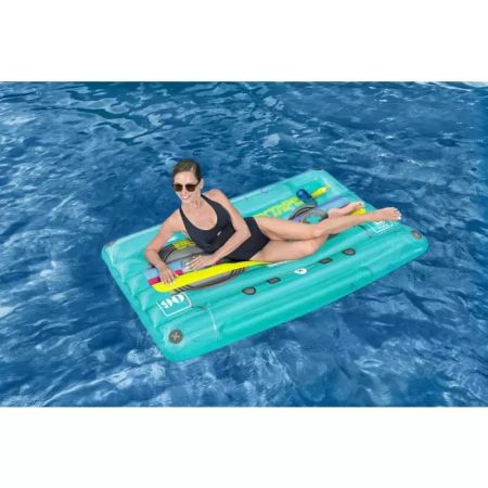 Надувной матрас-плот для плавания 174х117см "Retro Beats" до 90кг, Bestway 43649 BW