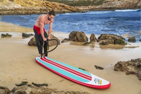 SURF-доска "Compact Surf 8" 243x57x7см, насос, лиш, киль, ремнабор, сумка, до 90кг, Bestway 65336 BW