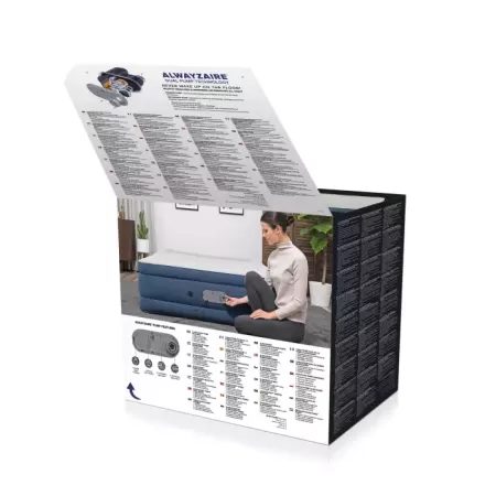 Надувная кровать 152х203х46см "AlwayzAire" встр.насос 220В с автоподкачкой, до 300кг, Bestway 67624 BW