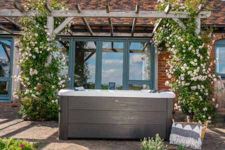 СПА-бассейн 180х180х65см "Oslo Plus", квадратный,  гидромассаж, аэромассаж.(4 коробки A.B.C.D), MSpa F-OS063WP