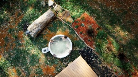 СПА-бассейн 182х70см "Rova", круглый, гидромассаж, аэромассаж.(4 коробки A.B.C.D), MSpa F-RO066W