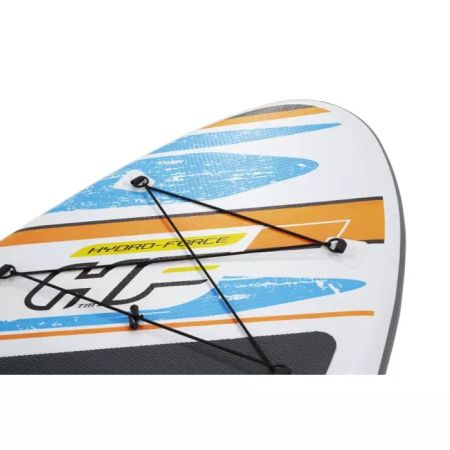 SUP-доска "White Cap" 305x84x12см, насос, весло, лиш, киль, ремнабор, сумка, до 120кг, Bestway 65342 BW