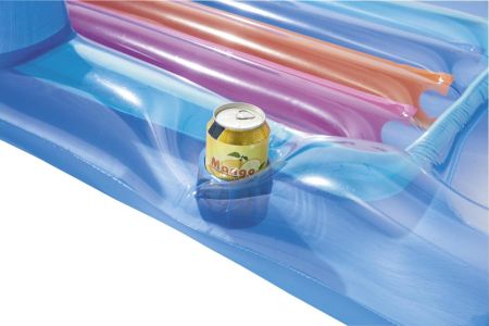 Надувной матрас-кресло для плавания 161х84м с окном, до 90кг, 2 цвета, Bestway 43028 BW