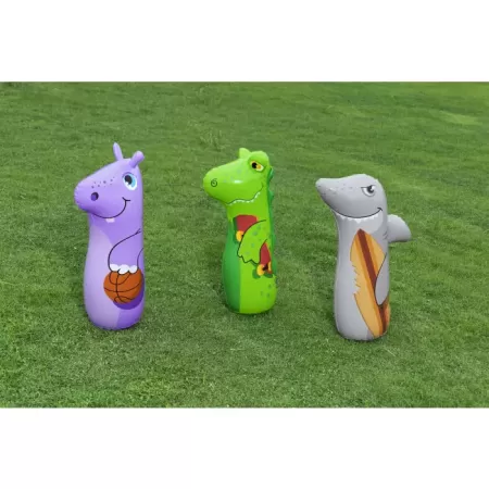 Надувная игрушка-неваляшка 89см "Животные" от 3 лет, 3 вида, Bestway 52152 BW