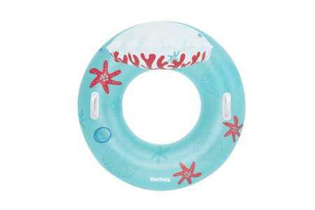 Надувной круг 107x113 см "Коралловая радость" до 100 кг, Bestway 43730 BW