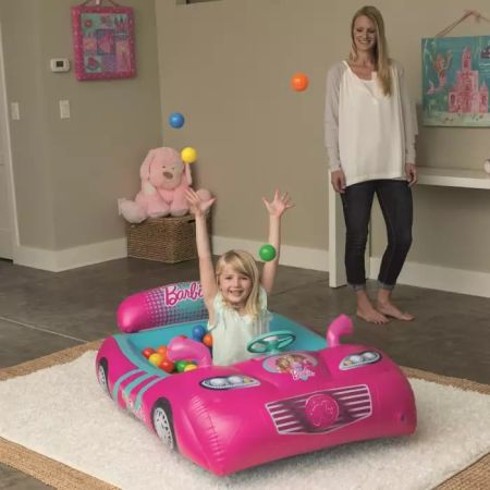 Игровой центр 135х99х43см "Машина Barbie" с мячами (25шт), от 2 лет, Bestway 93207 BW